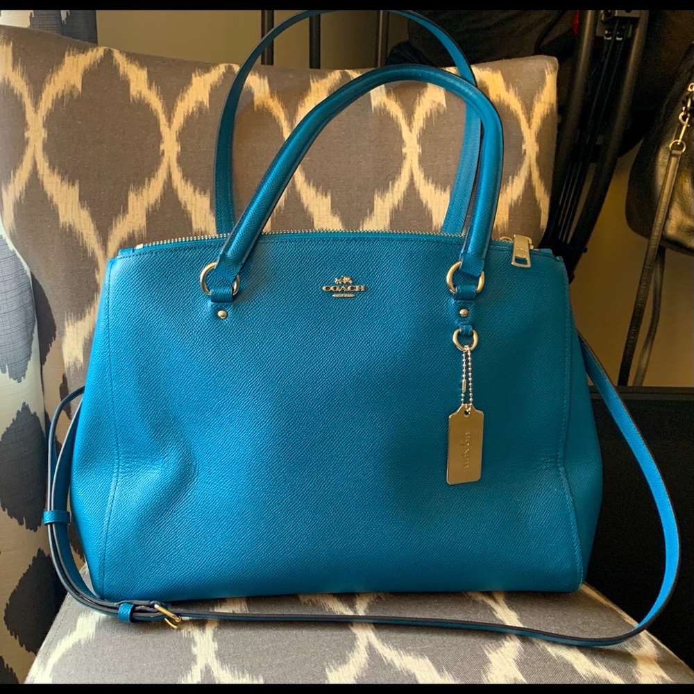 Coach pebble leather bag